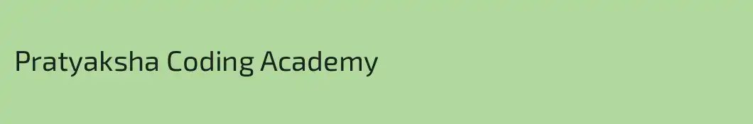 Pratyaksha Coding Academy